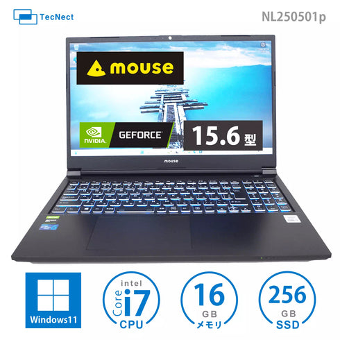 マウスコンピュータ G-Tune P5-CML(Windows11 Pro)Core i7 SSD 256GB 16GBメモリ NVIDIA GeForce GTX1650 中古パソコン 中古PC 格安 美品